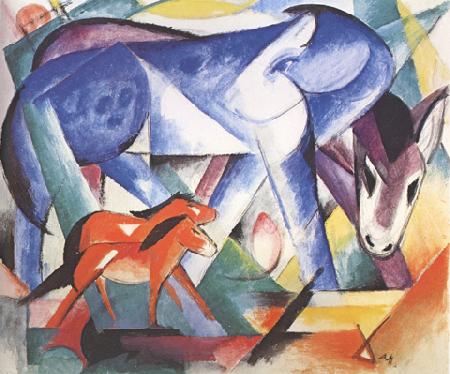 Franz Marc The First Animals (mk34) France oil painting art